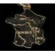 Pendentif France doré (sans chaîne)